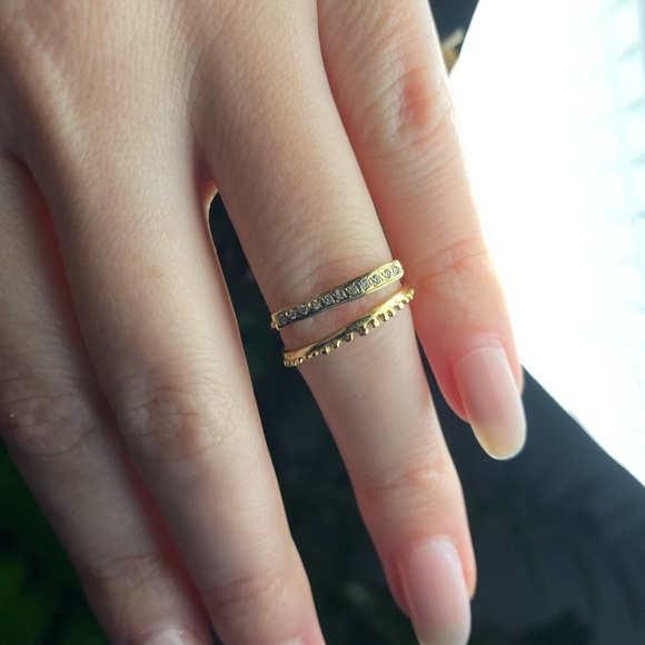 Boho Gold Stacker Ring - Picture 7 of 7